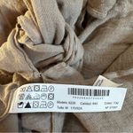 Massimo Dutti  Taupe Beige Tie Front Linen Blouse Size M Photo 12