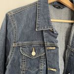 Lands' End Womens Denim Jacket Size 14-16 comfortable juniors pockets casual Photo 1