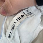 Abercrombie & Fitch Abercrombie Linen Blend Halter Mini Dress Wave White Blue Small Photo 3