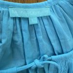 MELISSA ODABASH Ashley Turquoise Eyelet Detail Cotton Swim Cover Photo 2