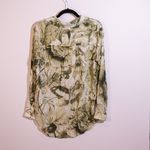 NEW Manel Villalonga x Pilcro Romy Relaxed Buttondown Collared Blouse Shirt Top Photo 3