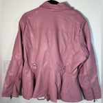 Ashley Stewart  Mauve Leather Jacket Photo 3