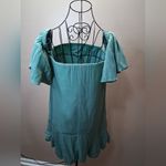 Versona NWOT  Teal Off-Shoulder Mini Dress Photo 5
