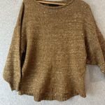 Sanctuary Clothing Sweater XS Brown Shimmery Sequins Oversized Warm Knit M0743 Photo 1