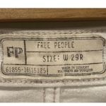Free People  High Rise White Flare Jeans Photo 4