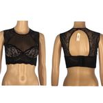 Dobreva Black Bustier Corset Cropped Lace Tank Bra Womens Size 34A Photo 1