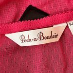 Hot Pink Lace Teddy with Black Hearts Lingerie M Medium 8 Photo 2