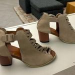 Chic Beige Strappy Heeled Sandals size 42 or 10 Photo 0