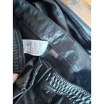 American Eagle  Black Faux Leather Cargo Straight Leg Pants Photo 6