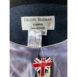 NWT Helene Berman Anthropologie Navy Black Wool Blend Peacoat Blue Size 6 Photo 8