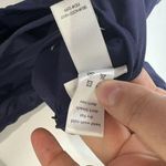 Andie Swim Sardinia One Piece Large Navy Blue Swimsuit V Neck Low Back Photo 7