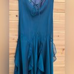 Vintage NWT Morgan & Co Medium Fairycore Mermaid Ethereal Fantasy Prom Gown Blue Photo 8