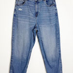 American Eagle  Curvy Mom Jeans – Size 18 Regular – Light Wash – Stretch Denim Photo 0