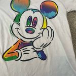 Disney Colorful Mickey Mouse Graphic Tee T-Shirt Small 3/5 Photo 1