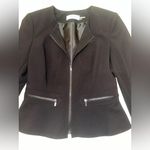 Calvin Klein black peplum blazer | Size 4 | EUC Photo 0