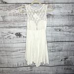 Free People  White Fiesta Dress Layered Mini Tunic Dress NWT XS Photo 3