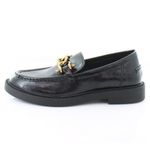 Steve Madden NEW Karmine Black Leather Chain Loafers Photo 2