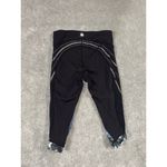 Lululemon Stop At Nothing Crop Black / Mini Blooming Pixie Aquamarine Multi 4 Photo 3