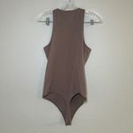 Abercrombie & Fitch Abercrombie Fitch Soft AF Collection Racerback Tank Bodysuit Taupe Medium basic Photo 5