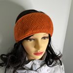 Lululemon Chevron Knit Ear Warmer NWT Canyon Orange (One Size) Photo 9
