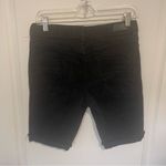 RSQ  London Skinny Stretch High Rise Cuffed Shorts Long Black Size 30 Photo 2