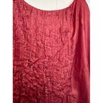 Eileen Fisher  Sleeveless Dress Burgundy Sequin Detail Women's Plus Size 1X Photo 1