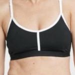 All In Motion Women's Seamless Large Sports Bra Black And White. LATH063 Photo 0