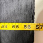 Vera Wang White  Dress Womens 8 Black Crinkle Chiffon Trumpet Hem Strapless Gown‎ Photo 4