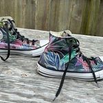 Converse Tropical All Star High Tops floral tropical palm size mens 5 or 7 woman Photo 0