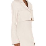 Camila Coelho Revolve -  Tessa Crop Blazer in Beige Photo 5