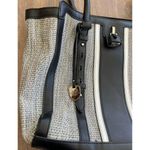 London Fog Vintage  Medium Tote Black Gray Women's Handbag Photo 1