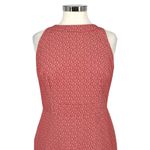 Ann Taylor  Coral Pink Patterned Sleeveless Sheath Dress Size 6 Photo 1