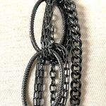 Premier Designs  long dark grey metal necklace Photo 5