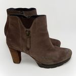 Paul Green  Womens Dashing Earth Stained Block Heel Ankle Boots Brown SZ 5 Photo 0