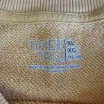 Time and Tru Butter Yellow Oversized Crewneck Sweatshirt Size XL Photo 3