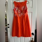 Pendleton  Tangerine White Floral Sleeveless A‎ Line Dress Size 10 Photo 1