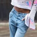 Free People Mandy Mended Pullover Size Small NEW Distressed Grunge Whimsical Photo 0