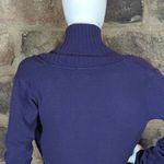 Brylane Sweater Shawl Collar Faux Wrap Purple Long Sleeve Woman's Size 10/12 Photo 5