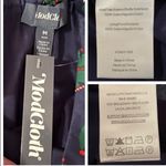 Modcloth  More Than Charming Cotton Skirt Santa Elf Print A-line Navy Blue Size M Photo 10