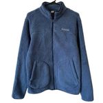 Columbia  NWOT Fleece Sherpa Teddy Jacket Zip Front S Dusty Blue Soft Outdoors Photo 0
