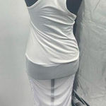 White coverup dress mesh size small‎ light stain on the shoulder Photo 0