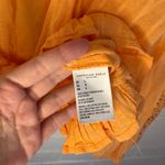 American Eagle NWT  Orange Tie Front Crochet Lace Boho Crop Top Large Romantic 70 Photo 6