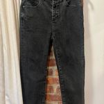 Loft High Rise Straight Crop Jeans in Washed Black  Photo 0