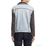 Current/Elliott The Charmer Tweed & Denim Jacket Photo 4