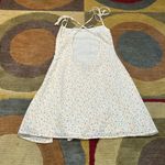 Princess Polly Celena Mini Floral Dress White Linen Cutout Strappy Size US 2 Photo 2