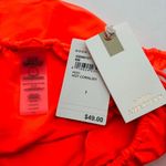 Good American  Tiny Ties String Bikini Bottom Hot Coral Orange 7 US 4XL Photo 4