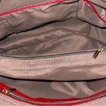 Shoe room brand beautiful red chevron skin print satchel! Photo 6