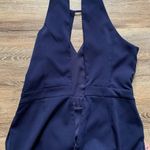 Adelyn Rae Navy Blue Halter Asymmetrical Mini Dress M Photo 8