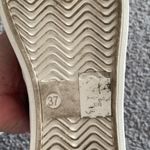 London Rebel Black & White Slip On Sneakers With Metal Trim | Size 37 US 7 Photo 7