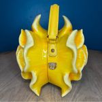 Dolce & Gabbana  Yellow Rose Dolce Box Bag in Painted Resin Crossbody damaged Photo 4